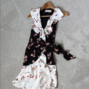 Keepsake Floral Wrap Dress